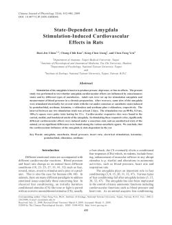 State-Dependent Amygdala Stimulation