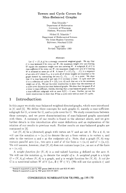 1 Introduction - Department of Mathematics