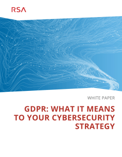 gdpr: what it means to your cybersecurity strategy