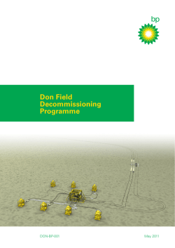 Don Field Decommissioning Programme