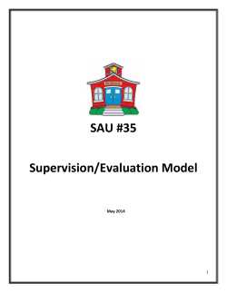 Teacher Evaluation Plan - Lisbon Regional School