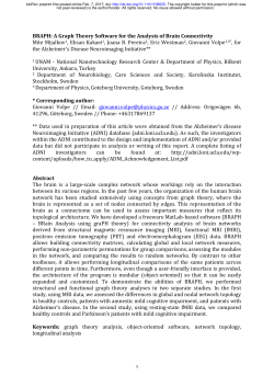 A Graph Theory Software for the Analysis of Brain