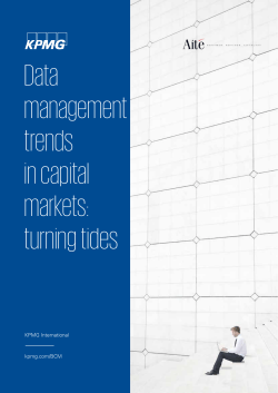 Data management trends in capital markets: turning tides