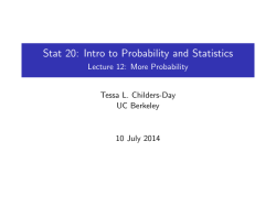Stat 20: Intro to Probability and Statistics