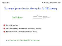 Screened perturbation theory for 3d YM theory
