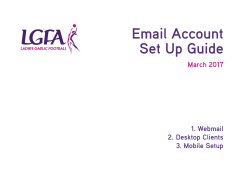 Email Account Set Up Guide