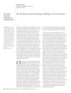 The Evolution and Continuing Challenges of E