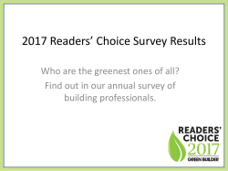 Find out in our annual survey of building professionals.