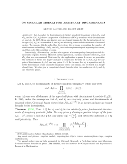 On singular moduli for arbitrary discriminants.