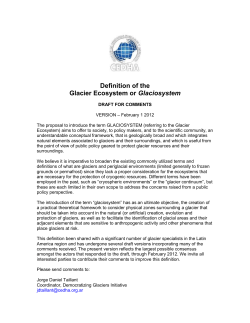 Definition of Glaciosystem