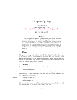 The apxproof package