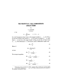 n  real homogeneous linear forms