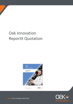 ReportX - Oak Telecom