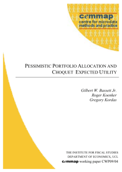 pessimistic portfolio allocation and choquet expected utility