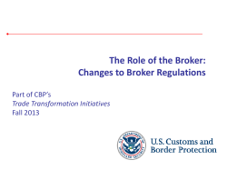 Changes to Broker Regulations