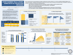 EVERY NUMBER TELLS a STORY: USING DATA for COLLECTION