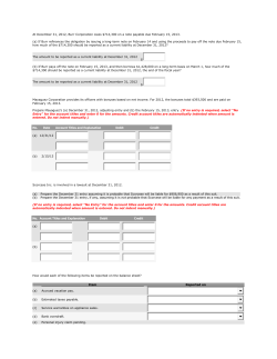 At December 31, 2012, Burr Corporation owes $714,300 on a note