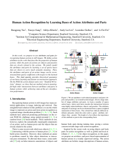 Human Action Recognition by Learning Bases of Action Attributes
