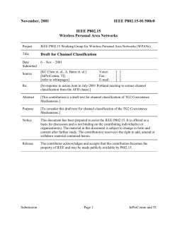 Clause 14.3 Adaptive Frequency Hopping - Working Group