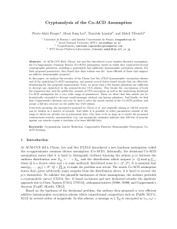 Cryptanalysis of the Co-ACD Assumption