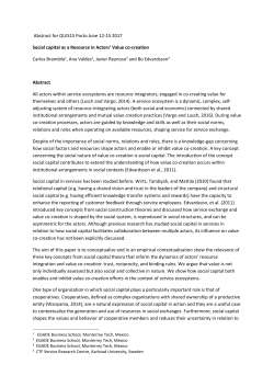 Abstract for QUIS15 Porto June 12