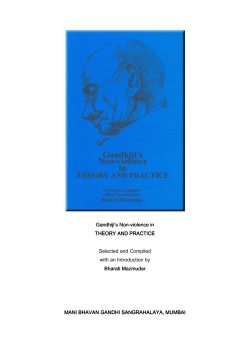 Gandhiji`s Non-violence in theory and practice