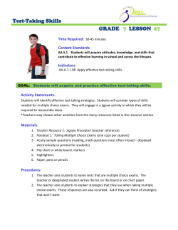 Test-Taking Skills