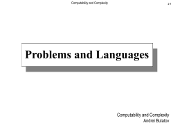 Decision Problems - SFU Computing Science