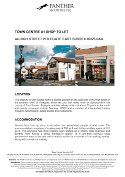 town centre a1 shop to let 44 high street polegate east sussex bn26