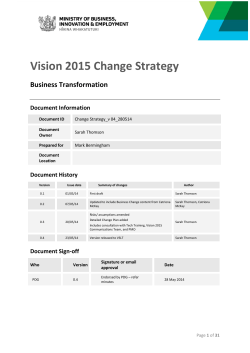 Change Strategy