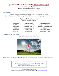 Ladies League_Schedule 2017