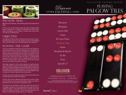 Gaming Guide - Fallsview Casino Resort