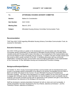 AHA 15-004 - County of Simcoe