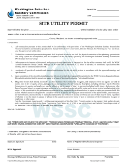 Site Utility Permit