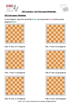 CSC Curriculum - Term One Lesson Worksheets