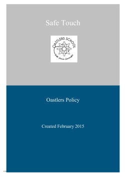 Safe Touch - Oastlers School