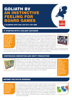 goliath bv an instinctive feeling for board games