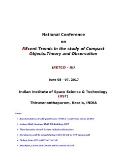 National Conference on REcent Trends in the study of