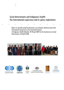 Social determinants and Indigenous health