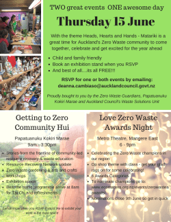 Getting to Zero - Community Waitakere