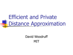 Efficient Distance Approximation