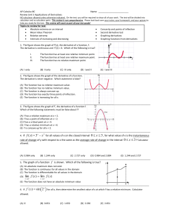 AP Calculus - Northwest ISD Moodle