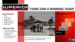 COME JOIN A WINNING TEAM!