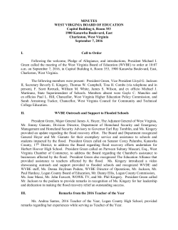 agenda - West Virginia Department of Education