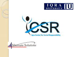 IICSR PROJECT REPORT