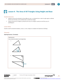 Grade 6 Mathematics Module 5, Topic A, Lesson 4