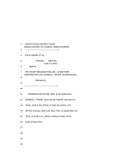 Branding Trump Transcript-9-20-10 - Tampa case