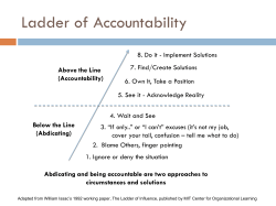Ladder of Accountability