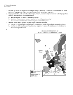AP Human Geography Unit 3 FRQs Consider the impact of