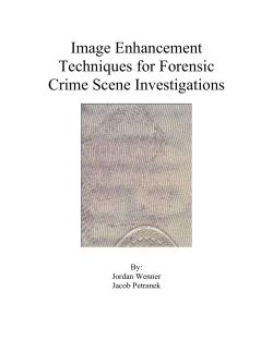 Image Enhancement on Forensics